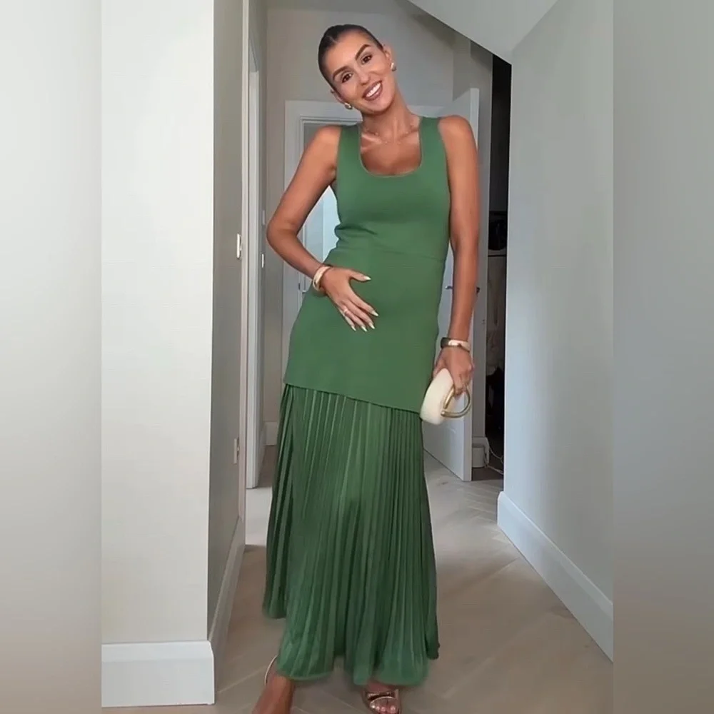 Zara Green Maxi Dress - Picture 7 of 7